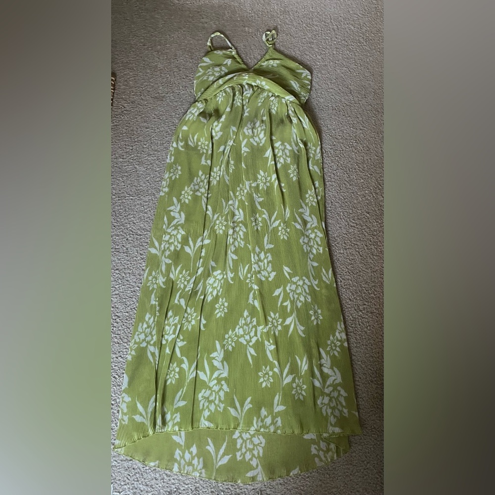 Green Floral Maxi Dress